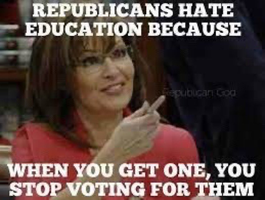 Republicans hate education